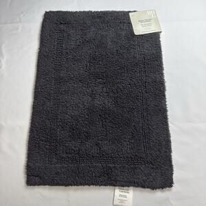 Better Homes & Gardens Cotton Reversible Bath Rug Grey Shadow 17" x 24"
